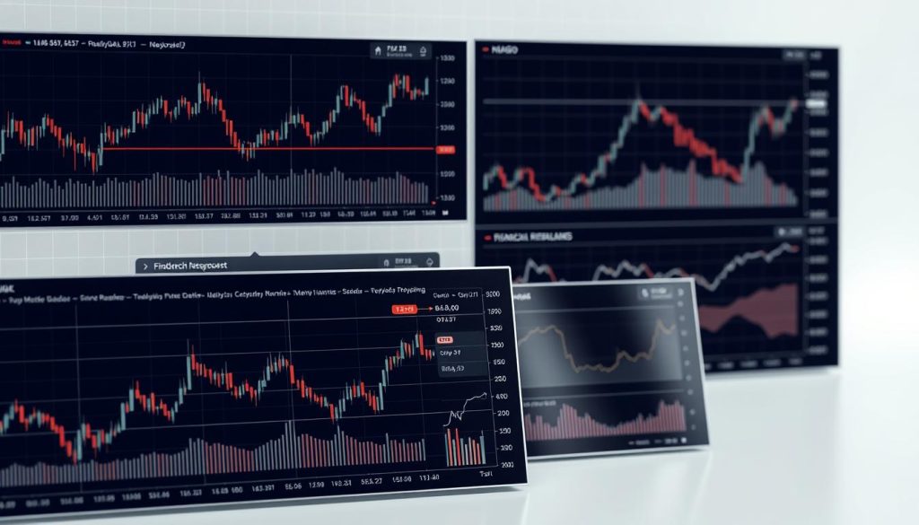 A detailed technical analysis of various cryptocurrency charts and graphs, presented in a professional, data-driven style. In the foreground, a series of line charts and candlestick diagrams depicting the price movements and trading patterns of different digital assets. The middle ground showcases various technical indicators, such as moving averages, momentum oscillators, and Fibonacci retracement levels, overlaid on the charts. The background features a minimalist, monochromatic grid pattern, conveying a sense of precision and analytical rigor. The overall scene is illuminated by a soft, diffused lighting that enhances the clarity and legibility of the financial data. The mood is one of thoughtful contemplation, inviting the viewer to delve into the intricacies of technical analysis and market research. A detailed technical analysis of various cryptocurrency charts and graphs, presented in a professional, data-driven style. In the foreground, a series of line charts and candlestick diagrams depicting the price movements and trading patterns of different digital assets. The middle ground showcases various technical indicators, such as moving averages, momentum oscillators, and Fibonacci retracement levels, overlaid on the charts. The background features a minimalist, monochromatic grid pattern, conveying a sense of precision and analytical rigor. The overall scene is illuminated by a soft, diffused lighting that enhances the clarity and legibility of the financial data. The mood is one of thoughtful contemplation, inviting the viewer to delve into the intricacies of technical analysis and market research.