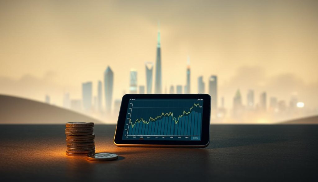 A serene, minimalist landscape depicting the investment opportunities and risks of cryptocurrencies. In the foreground, a stack of digital coins and a tablet displaying a cryptocurrency graph, casting a soft glow. The middle ground features a futuristic cityscape with sleek skyscrapers and glowing digital infrastructure, symbolizing the technological advancements enabling crypto markets. The background depicts a hazy, ethereal sky, suggesting the volatility and uncertainty inherent in digital asset investments. The overall mood is one of contemplation, highlighting the balance between the promising potential and the inherent risks of crypto as an investment vehicle. A serene, minimalist landscape depicting the investment opportunities and risks of cryptocurrencies. In the foreground, a stack of digital coins and a tablet displaying a cryptocurrency graph, casting a soft glow. The middle ground features a futuristic cityscape with sleek skyscrapers and glowing digital infrastructure, symbolizing the technological advancements enabling crypto markets. The background depicts a hazy, ethereal sky, suggesting the volatility and uncertainty inherent in digital asset investments. The overall mood is one of contemplation, highlighting the balance between the promising potential and the inherent risks of crypto as an investment vehicle.