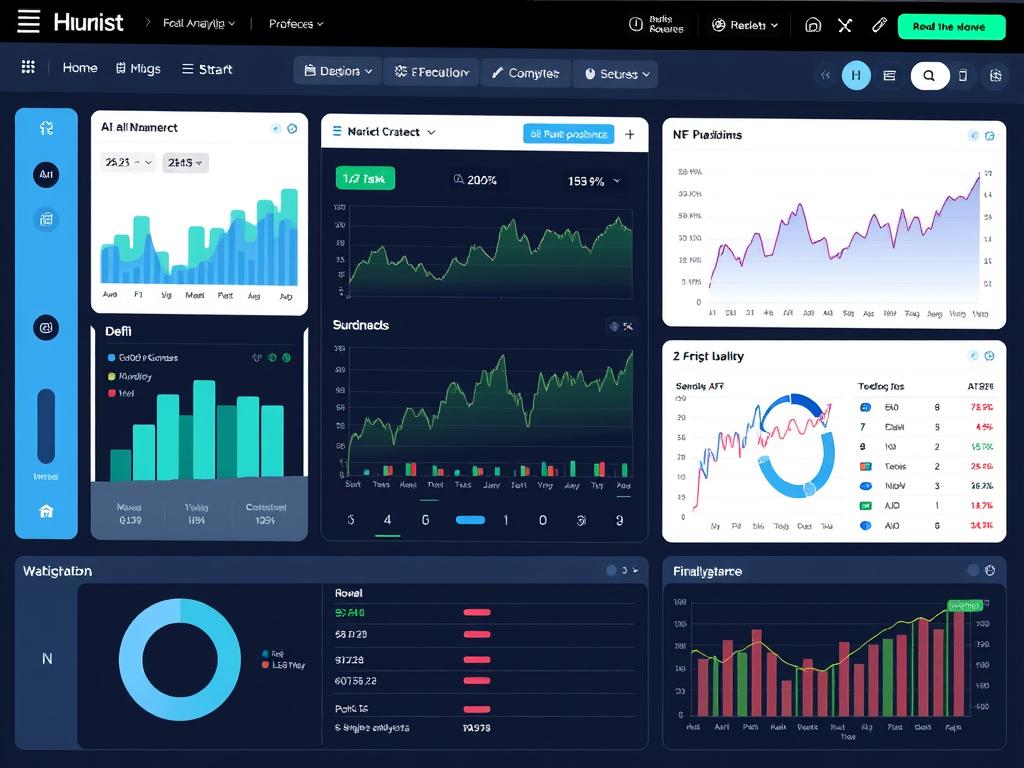Интерфейс Heurist AI с инструментами аналитики в реальном времени для DeFi и NFT