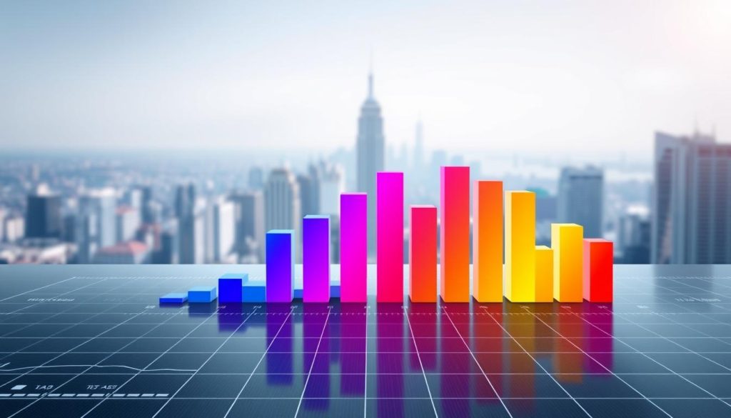 A dynamic visualization of trading volume for Solana cryptocurrency, presented against a clean, minimalist backdrop. The foreground features a vibrant, three-dimensional bar chart, each bar representing the trading volume over a 24-hour period. The bars are rendered with vivid, gradient-based colors, creating a sense of depth and energy. The middle ground showcases a sleek, futuristic user interface, with subtle grid lines and elegant data visualizations. The background is a serene, blurred cityscape, hinting at the global financial markets. Diffused lighting from multiple angles illuminates the scene, casting soft shadows and highlights to enhance the overall aesthetic. The overall mood is one of precision, clarity, and the power of data-driven insights.