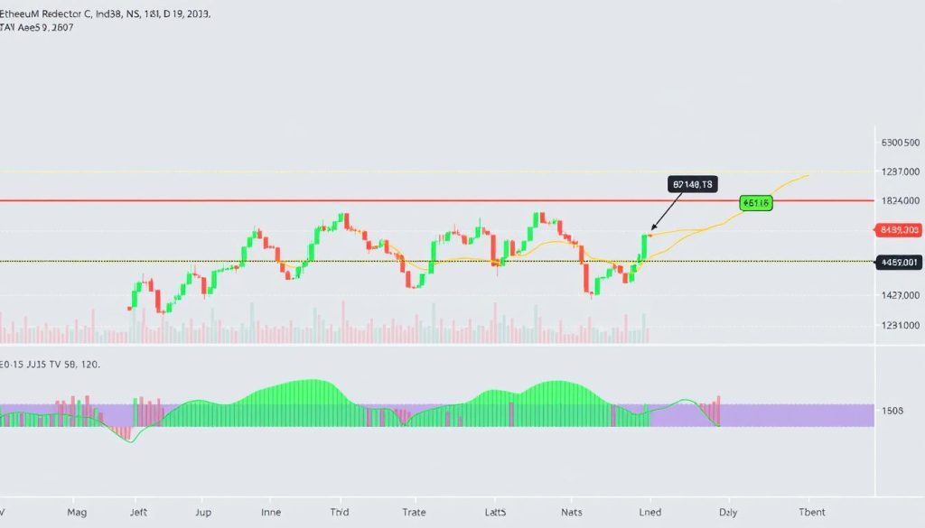 График цены Ethereum с индикаторами