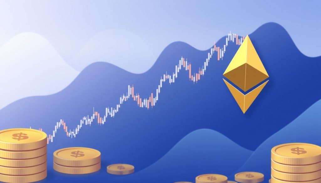 График курса Ethereum к доллару