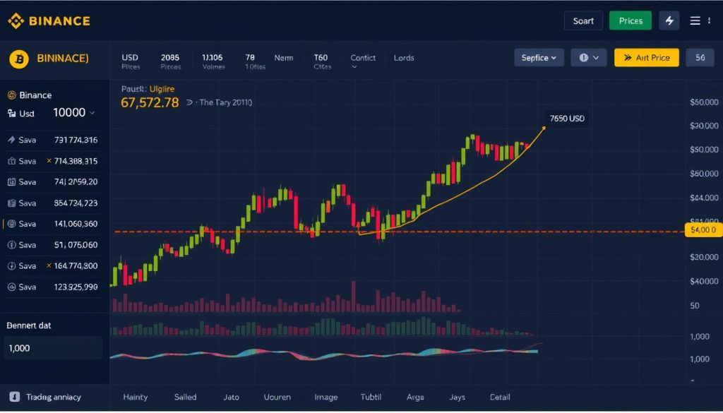Інтерфейс Binance для відстеження курсу біткоїна до долара онлайн Україна Binance