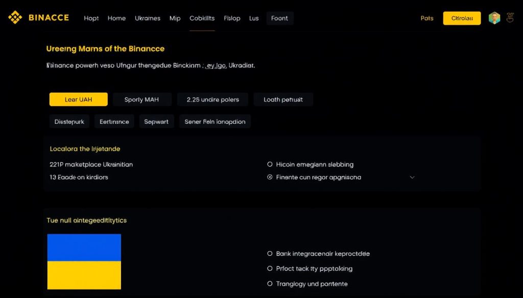 Інтерфейс Binance українською мовою з функціями для користувачів з України