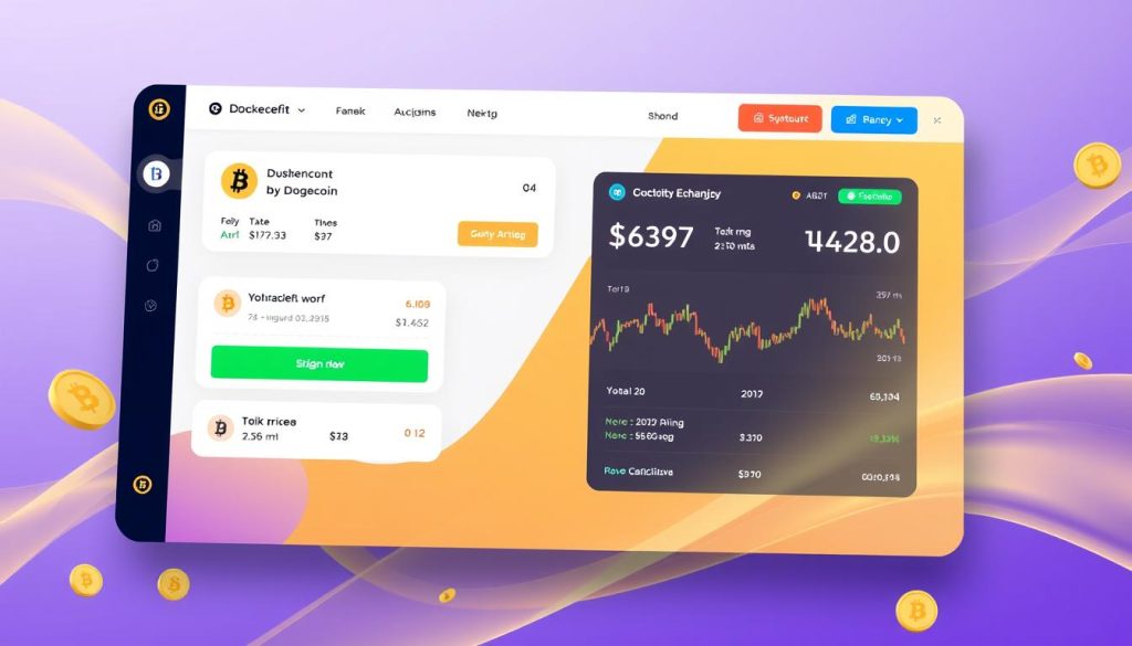 Изображение криптовалютной биржи для покупки Dogecoin