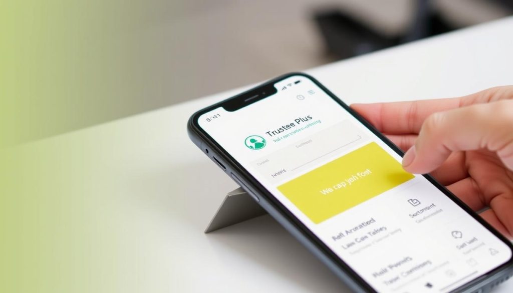 Изображение приложения Trustee Plus на мобильном устройстве