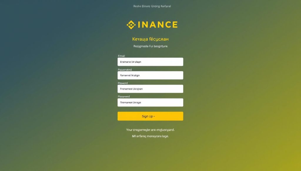 Процесс регистрации на бирже Binance для украинских пользователей