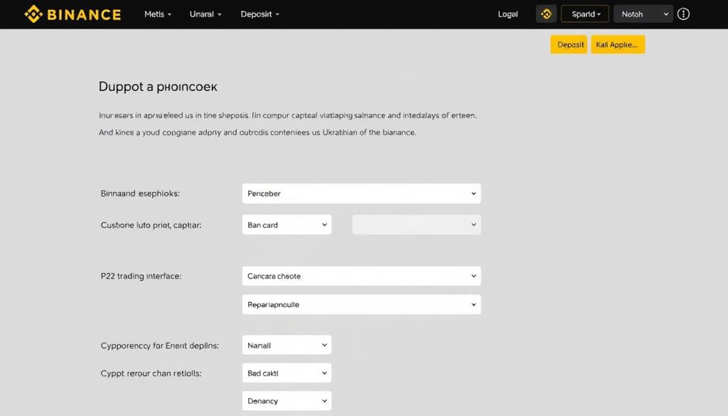 Способы пополнения счета на Binance для пользователей из Украины