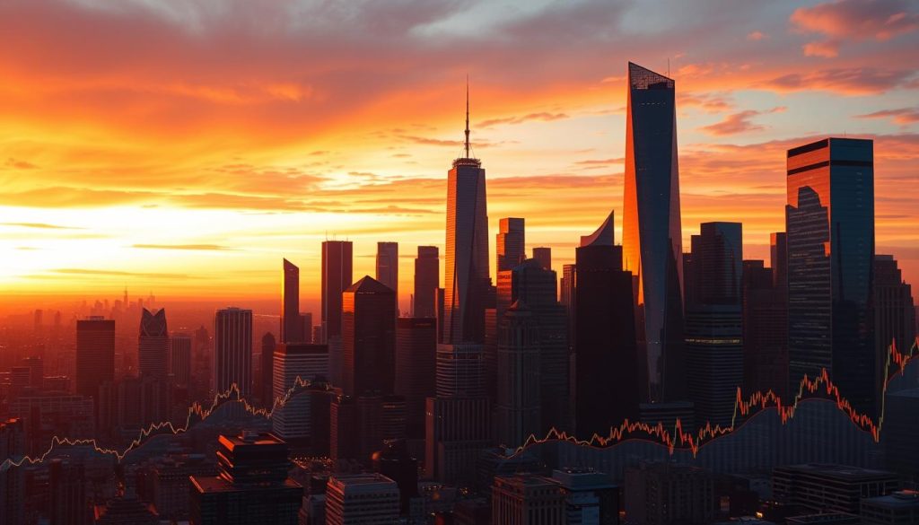 A captivating cityscape at dusk, bathed in a warm, golden light. The towering skyscrapers of a bustling metropolis are silhouetted against a vibrant, orange-hued sky, reflecting the dynamic nature of the cryptocurrency market. In the foreground, a series of holographic displays showcase the ebb and flow of digital currencies, with fluctuating charts and graphs that seem to dance across the screens. The scene conveys a sense of energy, innovation, and the endless possibilities of the cryptonews.in.ua landscape. Intricate details, such as the sleek, futuristic architecture and the pulsing, neon-infused lighting, add depth and complexity to the image, capturing the essence of the "Ризики та виклики арбітражу криптовалюти" section. A captivating cityscape at dusk, bathed in a warm, golden light. The towering skyscrapers of a bustling metropolis are silhouetted against a vibrant, orange-hued sky, reflecting the dynamic nature of the cryptocurrency market. In the foreground, a series of holographic displays showcase the ebb and flow of digital currencies, with fluctuating charts and graphs that seem to dance across the screens. The scene conveys a sense of energy, innovation, and the endless possibilities of the cryptonews.in.ua landscape. Intricate details, such as the sleek, futuristic architecture and the pulsing, neon-infused lighting, add depth and complexity to the image, capturing the essence of the "Ризики та виклики арбітражу криптовалюти" section.