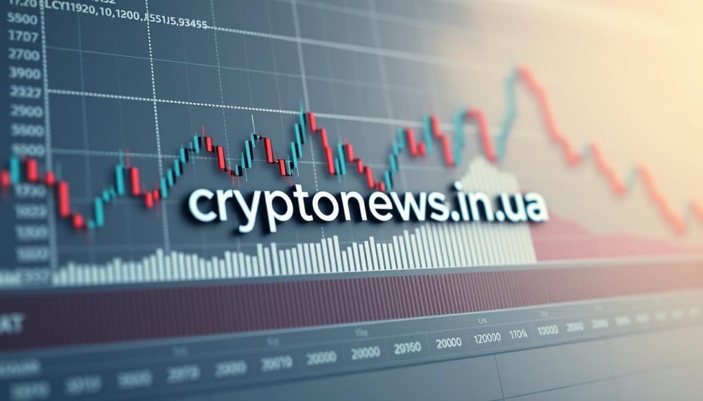 A detailed close-up view of a cryptocurrency graph, with a focus on fundamental analysis. The graph displays various technical indicators and market data, providing insights into the underlying factors driving the cryptocurrency's price movement. The image has a professional, data-driven aesthetic, with a clean and minimalist design. The lighting is soft and evenly distributed, accentuating the clarity of the information presented. The background is a muted, neutral tone, allowing the graph to take center stage. The overall mood is one of analytical depth and financial expertise. The brand name "cryptonews.in.ua" is subtly integrated into the design, adding a touch of credibility and authority to the image.