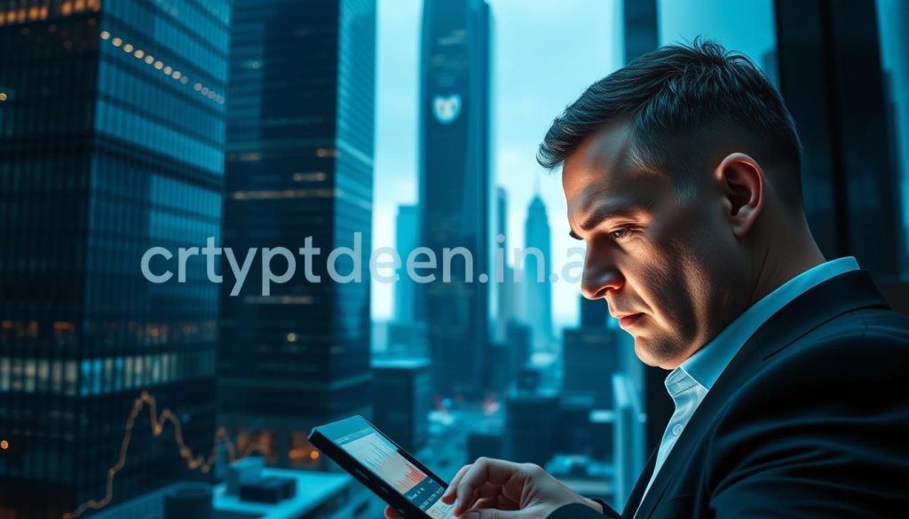 A high-stakes legal and financial landscape, showcasing the complexities of cryptocurrency arbitrage. A sleek, modern cityscape, with towering glass buildings reflecting the cryptonews.in.ua logo. In the foreground, a business professional scrutinizing financial data on a tablet, brow furrowed in concentration. In the middle ground, traders engaged in rapid, high-frequency transactions, the air alive with the hum of technology. The background bathed in a cool, blue-tinted lighting, conveying the gravity and precision of this specialized field. Crisp, sharp lines and a minimalist aesthetic capture the essence of this legal and financial challenge. A high-stakes legal and financial landscape, showcasing the complexities of cryptocurrency arbitrage. A sleek, modern cityscape, with towering glass buildings reflecting the cryptonews.in.ua logo. In the foreground, a business professional scrutinizing financial data on a tablet, brow furrowed in concentration. In the middle ground, traders engaged in rapid, high-frequency transactions, the air alive with the hum of technology. The background bathed in a cool, blue-tinted lighting, conveying the gravity and precision of this specialized field. Crisp, sharp lines and a minimalist aesthetic capture the essence of this legal and financial challenge.