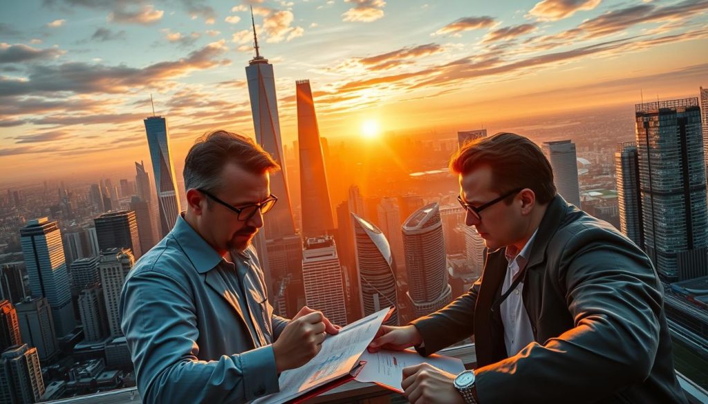 A majestic cityscape of gleaming skyscrapers and towering glass structures, bathed in the warm glow of a setting sun. In the foreground, a group of savvy investors pore over financial data, their expressions intense as they plan their next strategic move. The middle ground features a bustling stock exchange, traders gesticulating wildly as they execute trades. In the background, a vast cryptocurrency landscape unfolds, blockchain networks pulsing with the energy of digital transactions. The image exudes a sense of dynamic, high-stakes investing, capturing the essence of "cryptonews.in.ua" and the strategies for successful crypto trading. A majestic cityscape of gleaming skyscrapers and towering glass structures, bathed in the warm glow of a setting sun. In the foreground, a group of savvy investors pore over financial data, their expressions intense as they plan their next strategic move. The middle ground features a bustling stock exchange, traders gesticulating wildly as they execute trades. In the background, a vast cryptocurrency landscape unfolds, blockchain networks pulsing with the energy of digital transactions. The image exudes a sense of dynamic, high-stakes investing, capturing the essence of "cryptonews.in.ua" and the strategies for successful crypto trading.