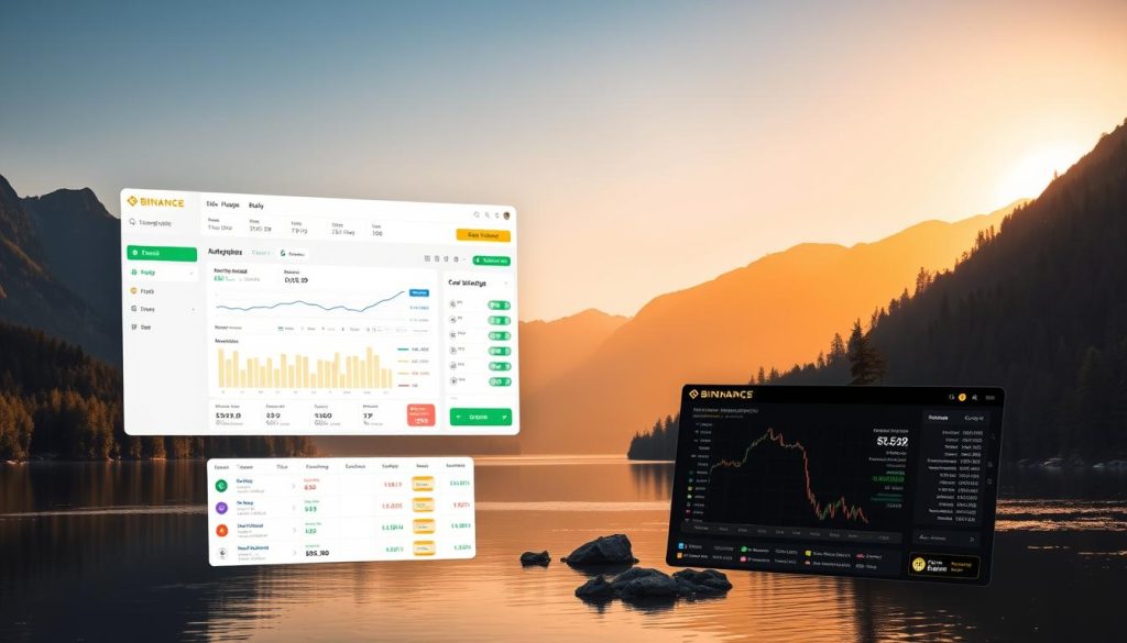 A serene landscape featuring a tranquil lake, surrounded by lush forests and majestic mountains. In the foreground, a well-designed Binance trading platform interface, showcasing various risk management tools and strategies. The middle ground depicts a well-diversified investment portfolio, with a variety of digital assets and financial instruments. The background is illuminated by a warm, golden light, creating a sense of harmony and financial security. The overall mood is one of thoughtful planning and prudent risk management. cryptonews.in.ua A serene landscape featuring a tranquil lake, surrounded by lush forests and majestic mountains. In the foreground, a well-designed Binance trading platform interface, showcasing various risk management tools and strategies. The middle ground depicts a well-diversified investment portfolio, with a variety of digital assets and financial instruments. The background is illuminated by a warm, golden light, creating a sense of harmony and financial security. The overall mood is one of thoughtful planning and prudent risk management. cryptonews.in.ua