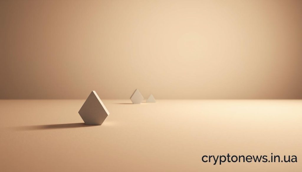 A serene, minimalist scene depicting the core concepts of investing. In the foreground, a simple geometric shape representing a financial instrument casts a soft shadow on a muted, earthy-toned surface. In the middle ground, a series of abstract shapes and lines suggest the flow of capital, investment strategies, and market trends. The background features a subtle, ethereal gradient, evoking a sense of balance and tranquility. The overall composition conveys a sense of clarity, focus, and the foundational principles of successful investing. The cryptonews.in.ua logo appears discreetly in the bottom corner. A serene, minimalist scene depicting the core concepts of investing. In the foreground, a simple geometric shape representing a financial instrument casts a soft shadow on a muted, earthy-toned surface. In the middle ground, a series of abstract shapes and lines suggest the flow of capital, investment strategies, and market trends. The background features a subtle, ethereal gradient, evoking a sense of balance and tranquility. The overall composition conveys a sense of clarity, focus, and the foundational principles of successful investing. The cryptonews.in.ua logo appears discreetly in the bottom corner.