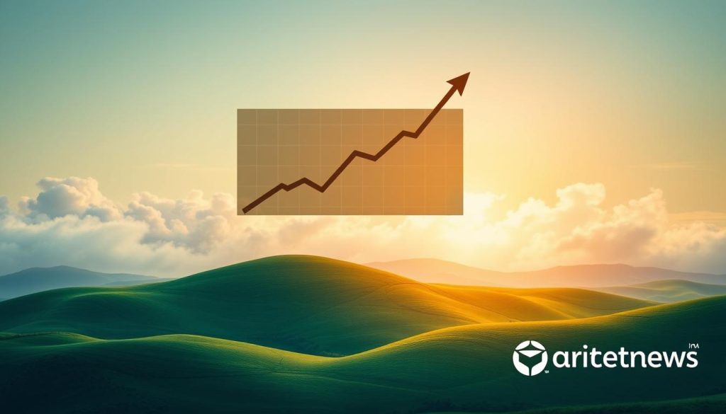 A sleek, modern stock chart hovers above a lush, abstract landscape of rolling hills and swirling clouds. The chart displays a steady upward trend, symbolizing the growth and potential of investment opportunities. Soft, directional lighting illuminates the scene, creating a sense of depth and dynamism. The overall composition conveys a sense of optimism and progress, perfectly capturing the essence of a comprehensive "курс инвестирования" for beginners. In the bottom corner, the cryptonews.in.ua logo adds a touch of credibility and branding. A sleek, modern stock chart hovers above a lush, abstract landscape of rolling hills and swirling clouds. The chart displays a steady upward trend, symbolizing the growth and potential of investment opportunities. Soft, directional lighting illuminates the scene, creating a sense of depth and dynamism. The overall composition conveys a sense of optimism and progress, perfectly capturing the essence of a comprehensive "курс инвестирования" for beginners. In the bottom corner, the cryptonews.in.ua logo adds a touch of credibility and branding.