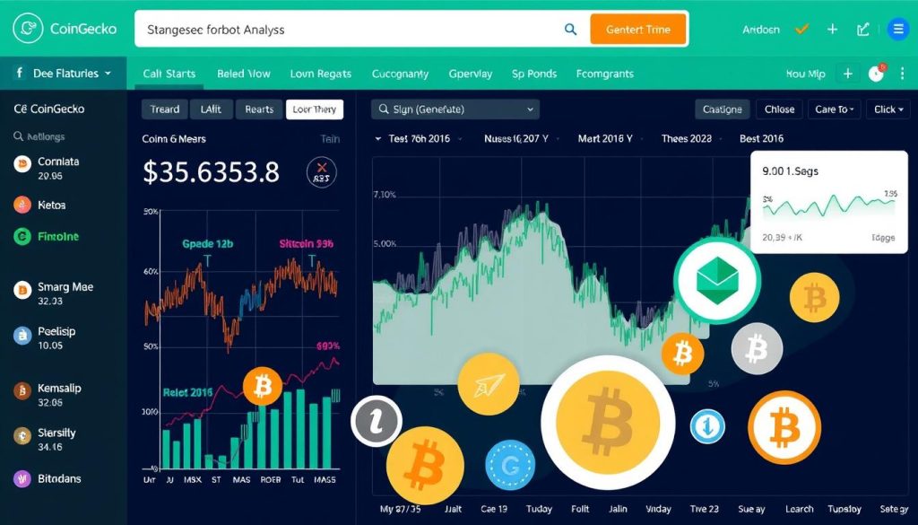 Генерация изображения: CoinGecko анализ криптовалют