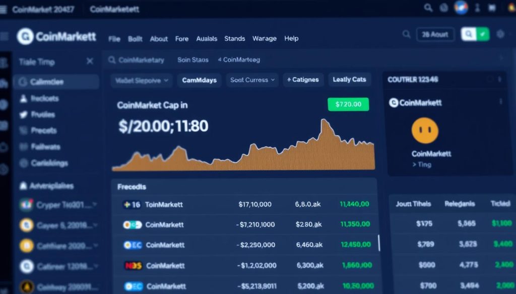Генерация изображения: CoinMarketCap отслеживание криптовалют