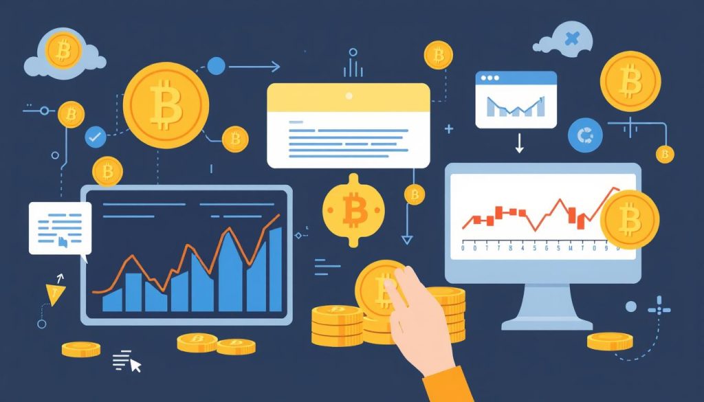 Generate an image representing cryptocurrency trading for beginners Generate an image representing cryptocurrency trading for beginners