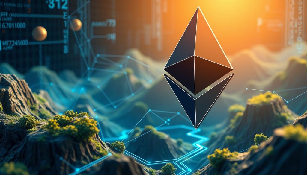 Изображение: графика Ethereum с смарт-контрактами Изображение: графика Ethereum с смарт-контрактами