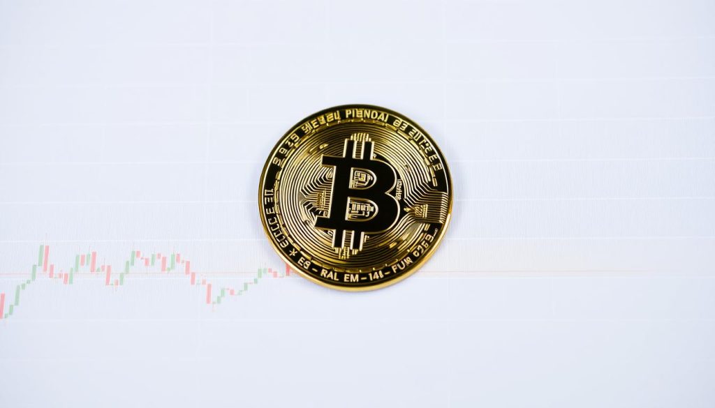 Изображение графика курса Bitcoin на Binance