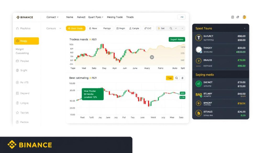 Изображение: интерфейс маржинальной торговли на Binance