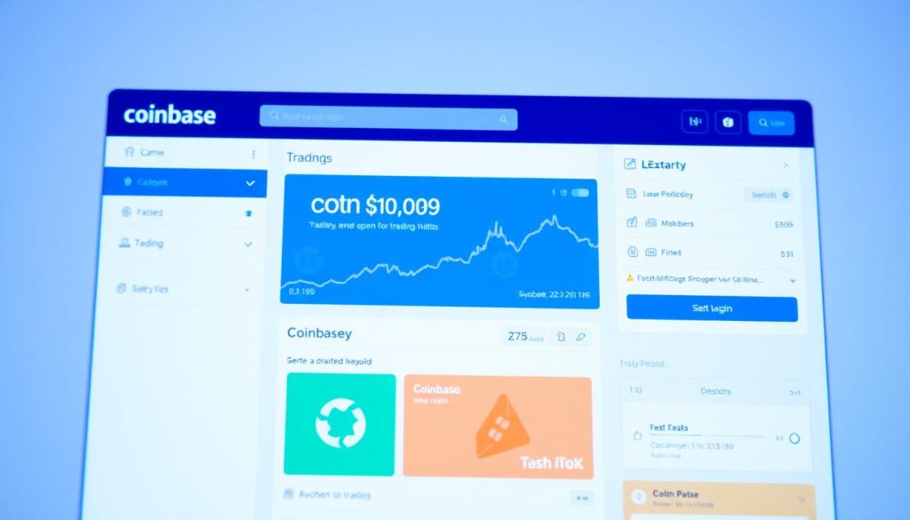 Изображение: Интерфейс платформы Coinbase