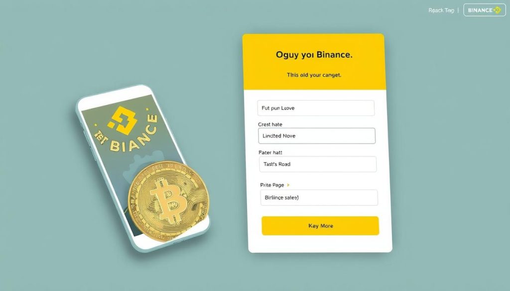 Изображение интерфейса Binance для покупки Bitcoin