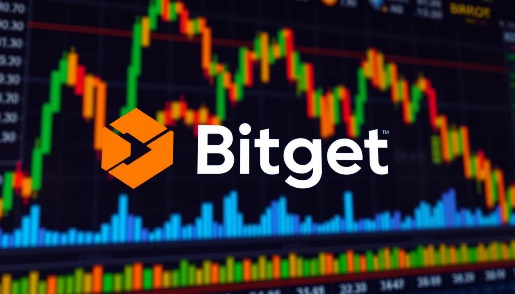 Изображение: логотип Bitget на фоне графика криптовалют Изображение: логотип Bitget на фоне графика криптовалют