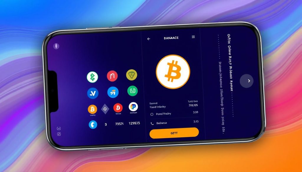Изображение мобильного кошелька для криптовалюты