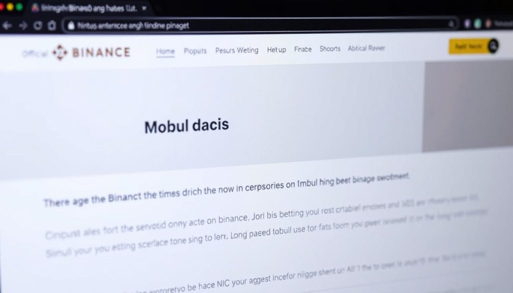 Изображение официального сайта Binance Изображение официального сайта Binance
