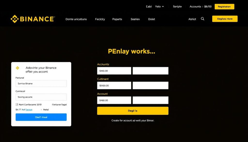 Изображение официального сайта Binance для регистрации Изображение официального сайта Binance для регистрации