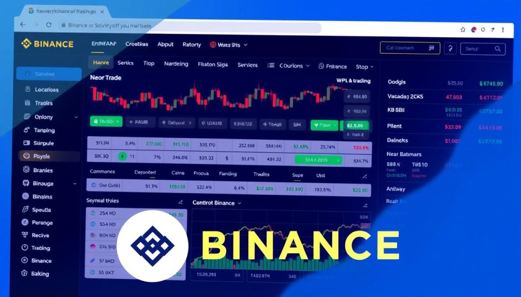 Изображение платформы Binance для торговли криптовалютами Изображение платформы Binance для торговли криптовалютами
