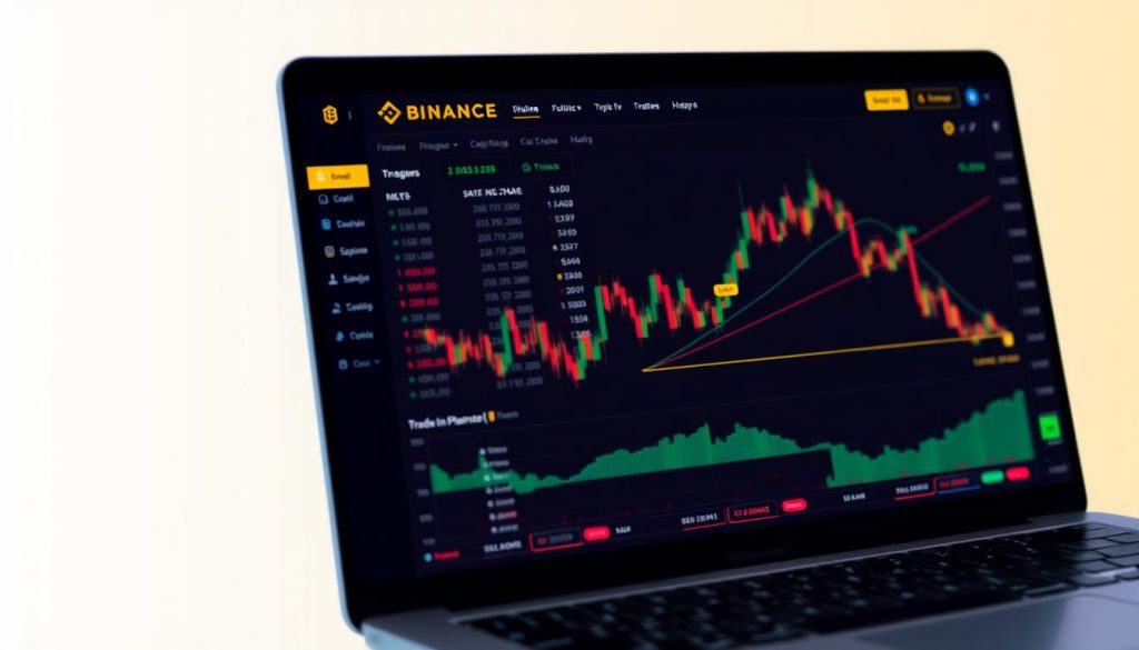 Изображение платформы Binance с активным торговым терминалом Изображение платформы Binance с активным торговым терминалом