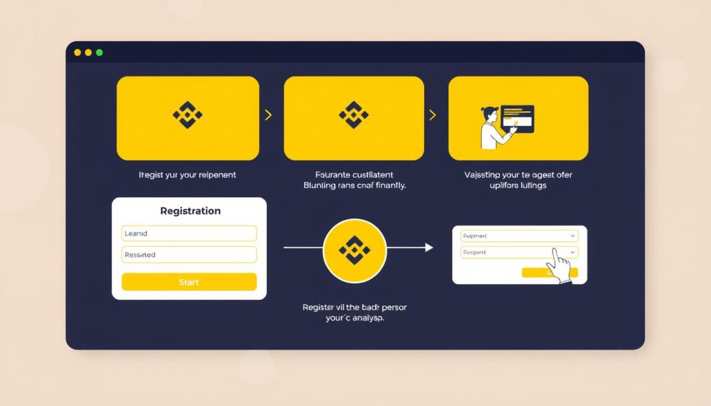 Изображение процесса регистрации на Binance Изображение процесса регистрации на Binance