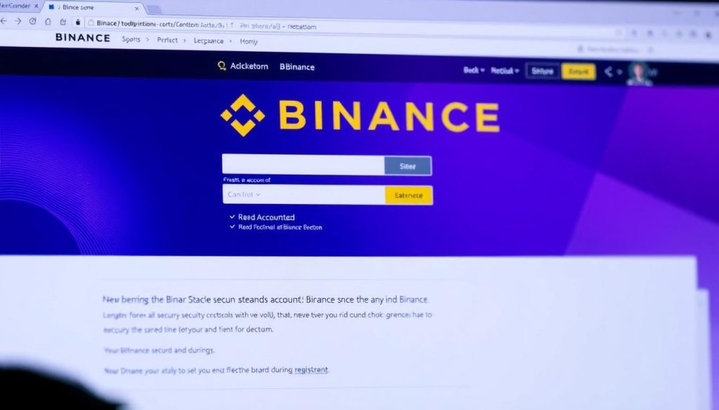 Создание аккаунта на Binance Создание аккаунта на Binance