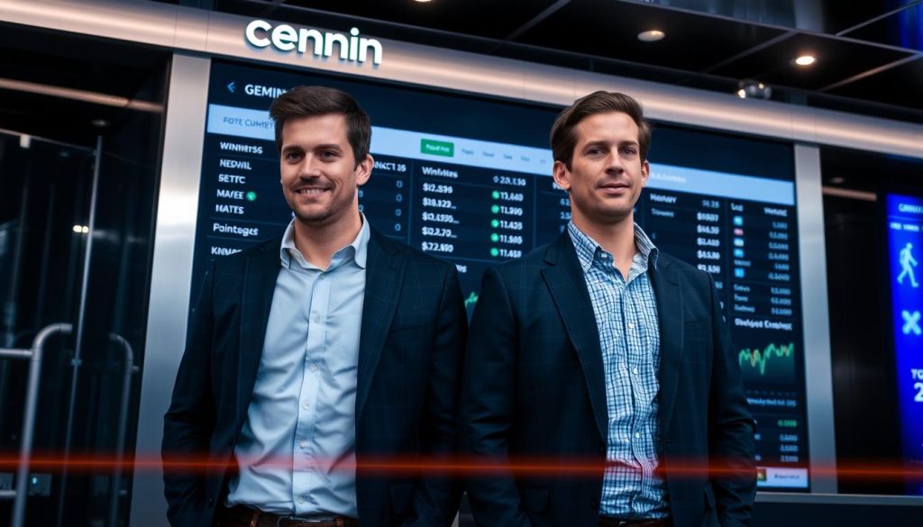 Создание изображения: Братья Винклвосс и криптовалютная биржа Gemini
