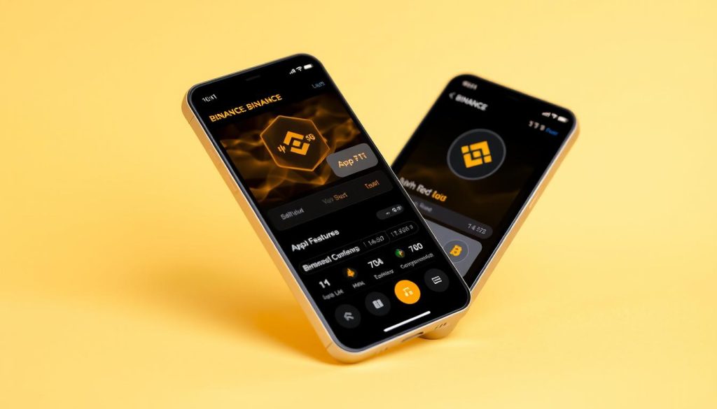 Создание изображения мобильного приложения Binance Создание изображения мобильного приложения Binance