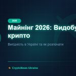 Майнінг 2026: Видобуток крипто — CryptoNews Ukraine