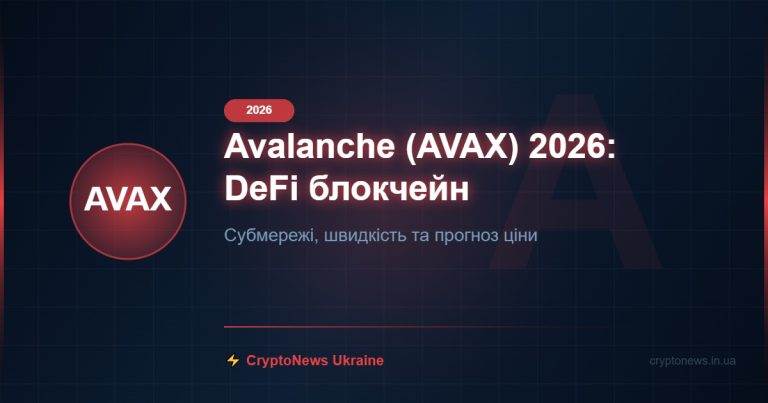 Avalanche (AVAX) 2026: DeFi блокчейн