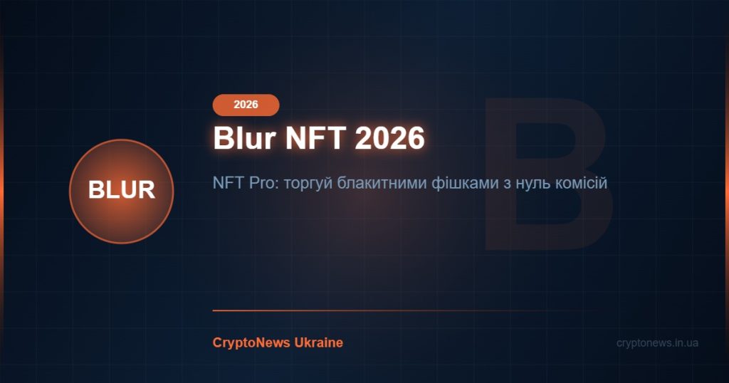 Blur NFT 2026: Маркетплейс для Pro Трейдерів — Blend Lending, Airdrops та прогноз ціни BLUR