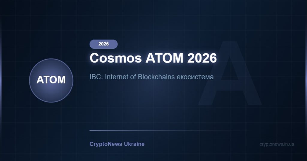 Cosmos (ATOM) 2026: IBC протокол та Interchain екосистема — огляд та прогноз ціни
