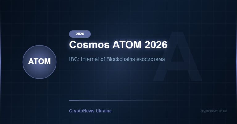 Cosmos (ATOM) 2026: IBC протокол та Interchain екосистема — огляд та прогноз ціни