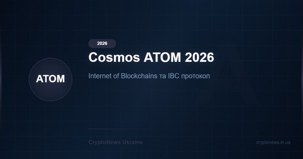 Cosmos (ATOM) 2026: Internet of Blockchains та IBC — огляд екосистеми та прогноз