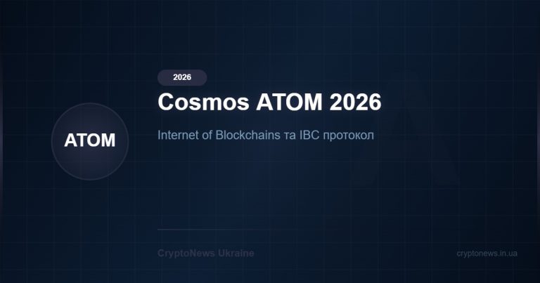 Cosmos (ATOM) 2026: Internet of Blockchains та IBC — огляд екосистеми та прогноз