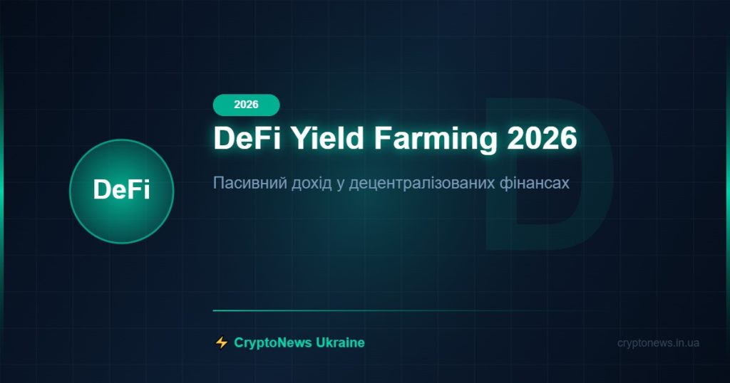 DeFi Yield Farming 2026: Як заробити на ліквідності — повний гайд для початківців