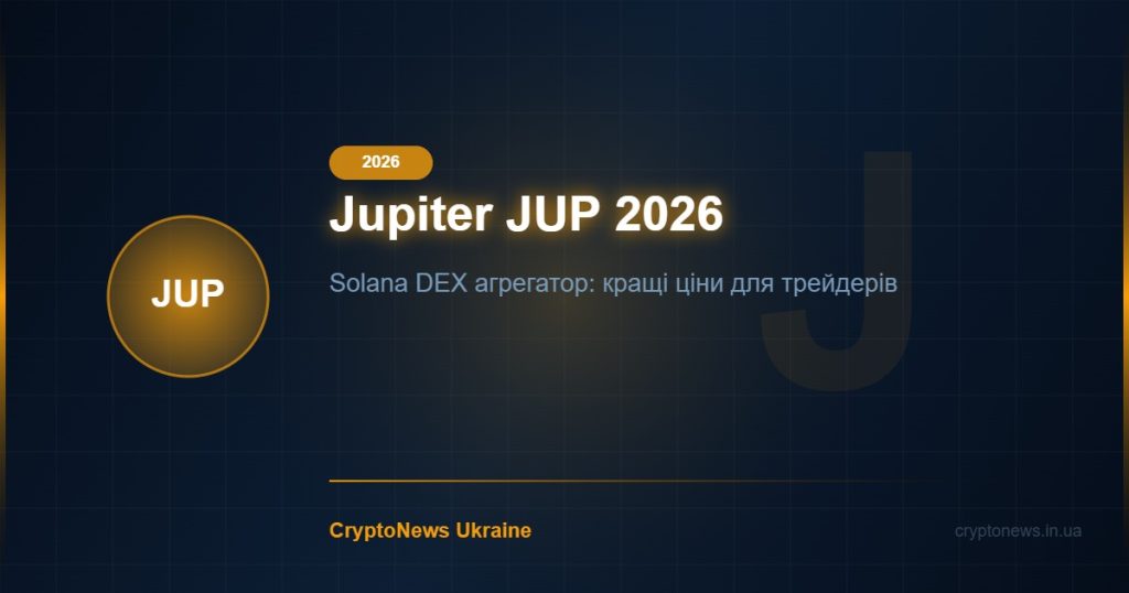 Jupiter JUP 2026: Найкращий DEX Агрегатор Solana — огляд протоколу та прогноз ціни