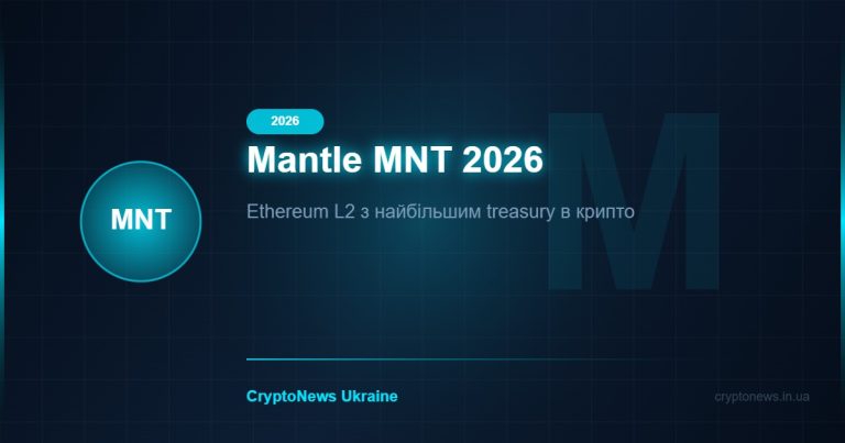 Mantle MNT 2026: Ethereum L2 від BitDAO з $4 млрд Treasury — огляд та прогноз ціни