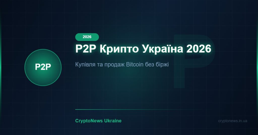 P2P крипто в Україні 2026: Як купити та продати Bitcoin без біржі — інструкція