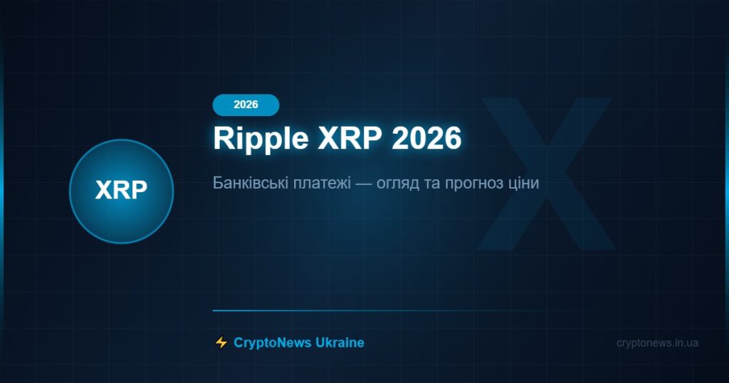 Ripple (XRP) 2026: Банківські платежі, SEC справа та прогноз ціни