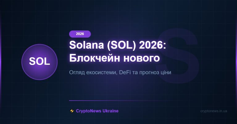 Solana (SOL) 2026: Блокчейн нового покоління